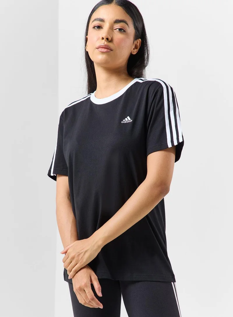 Adidas adidas W 3S Bf T Black Training T-Shirts 2XS